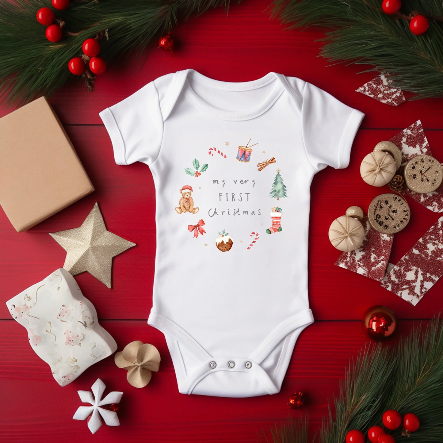 Babies First Christmas Wreath My Store