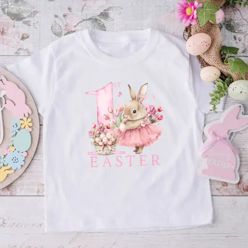 First Easter Bunny with Tutu T-Shirt Molly N Me