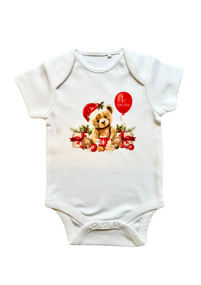 First Christmas Teddy Bear Bodysuit My Store