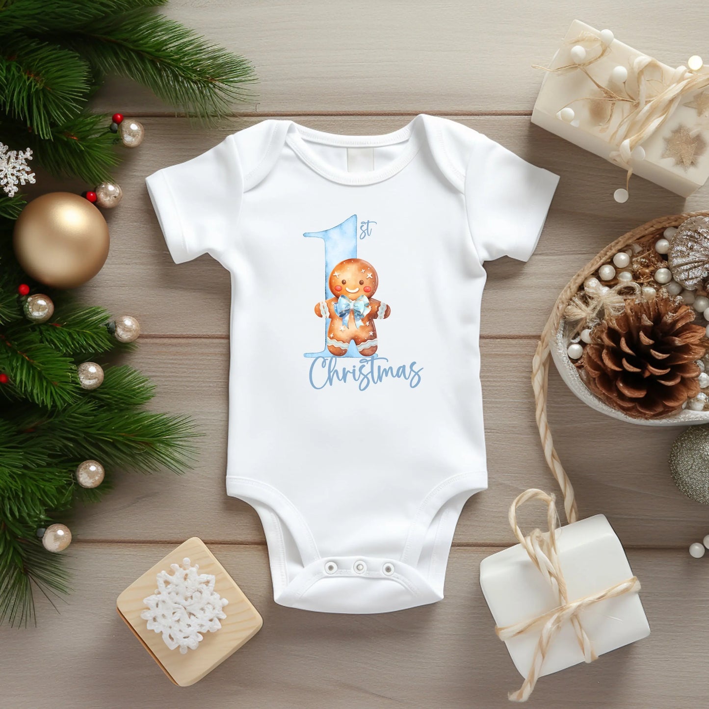 First Christmas Gingerbread Man Bodysuit My Store